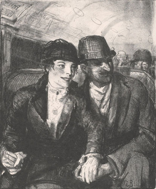 In the Subway - by George Bellows