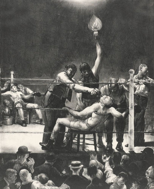 Between Rounds, Small, Second Stone - by George Bellows