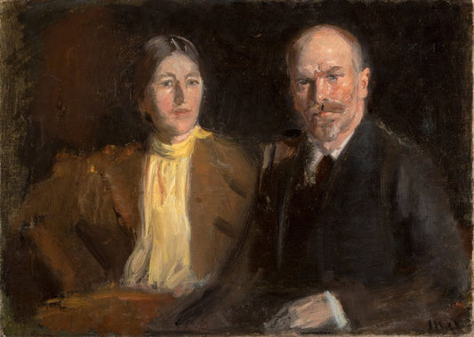 Self-portrait with Anna Ancher - by Michael Ancher