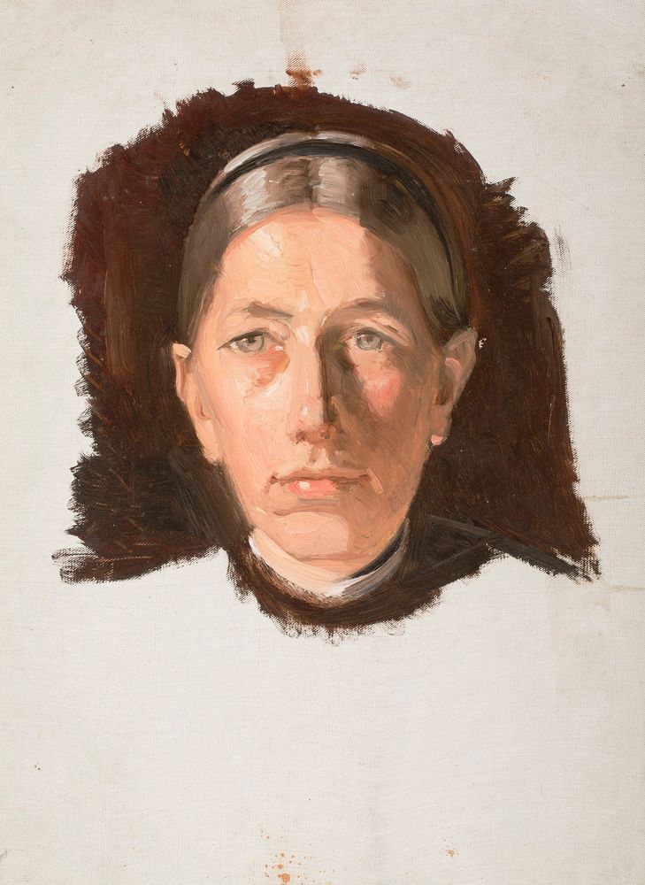 Hulda Brøndum - by Michael Ancher