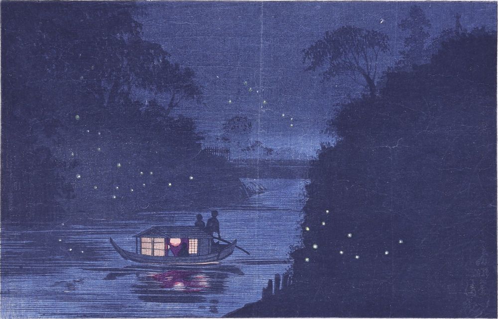 firefly of Ochanomizu - by Kobayashi Kiyochika