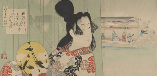 Beauty of the Manji Era, from the series Flower Patterns - by Kobayashi Kiyochika