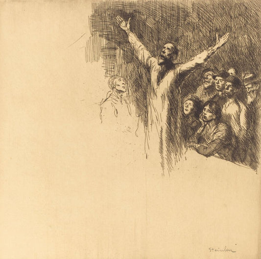 Prophet (Le prophete) - by Théophile Steinlen