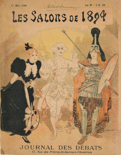 Le Salon de 1894, cover Journal des Débats - by Théophile Steinlen