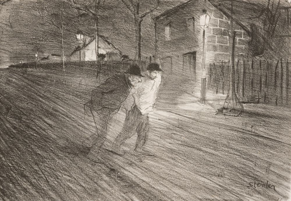 La rue Caulaincourt - by Théophile Steinlen