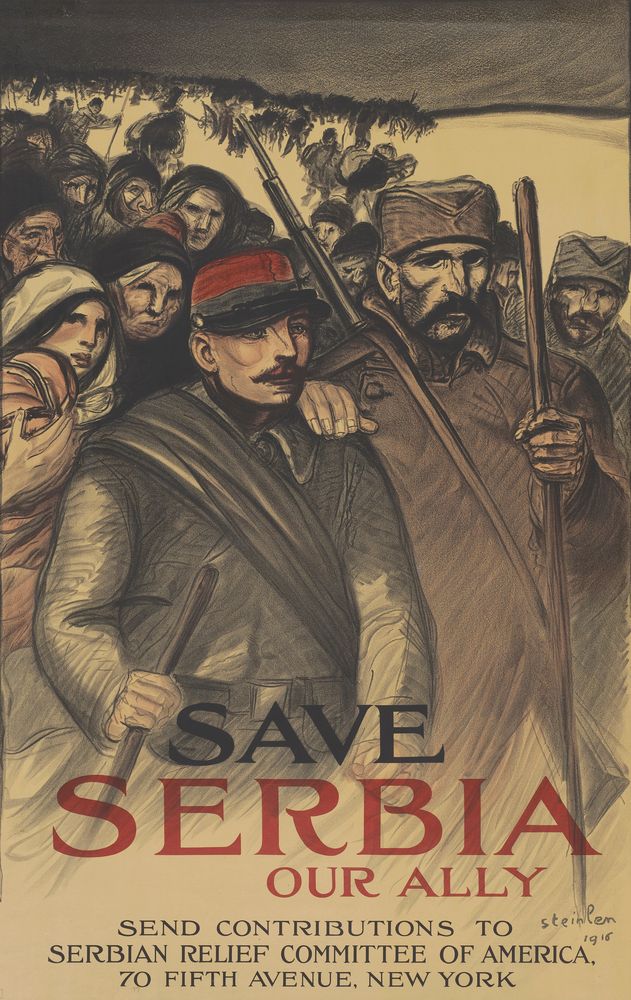 Save Serbia Our Ally ... - by Théophile Steinlen