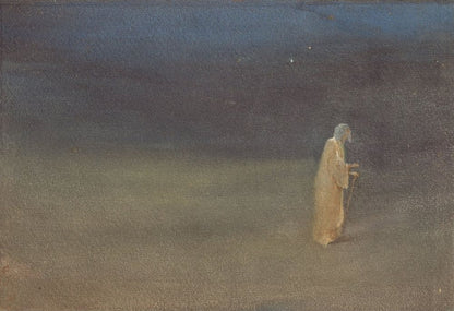 Rabindranath in the role of ‘blind singer’ - by Abanindranath Tagore