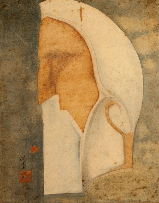 Mask: Rabindranath Tagore - by Abanindranath Tagore