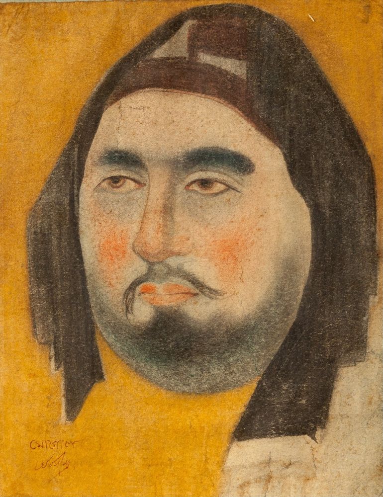 Mask: Nishikanta Roychowdhury as Mogul - by Abanindranath Tagore