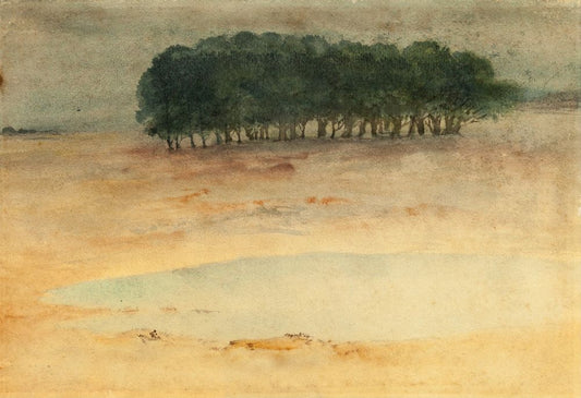 Deoghar landscape - by Abanindranath Tagore