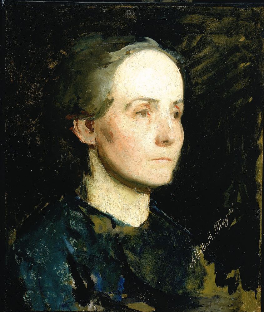 Portrait of a Woman (Miss Gertrude Bloede) - by Abbott Handerson Thayer