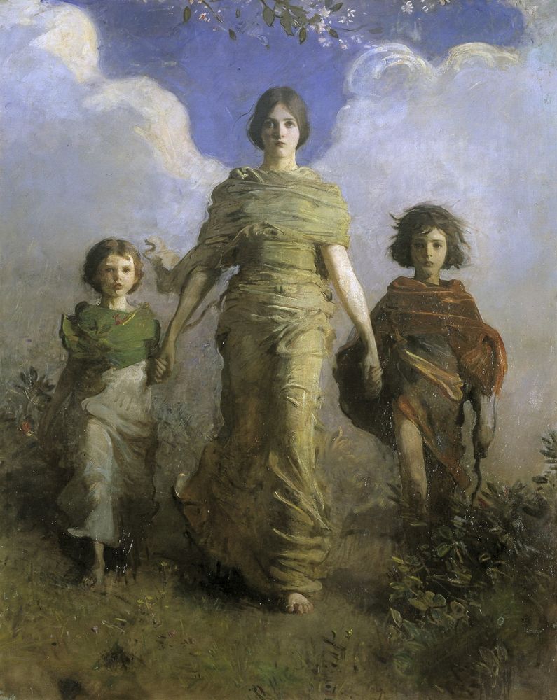 A Virgin - by Abbott Handerson Thayer