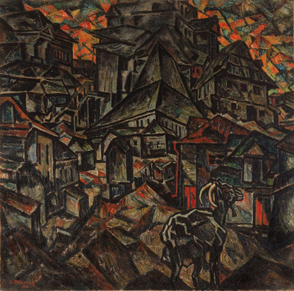 Destruction of the Ghetto, Kiev - by Abraham A. Manievich