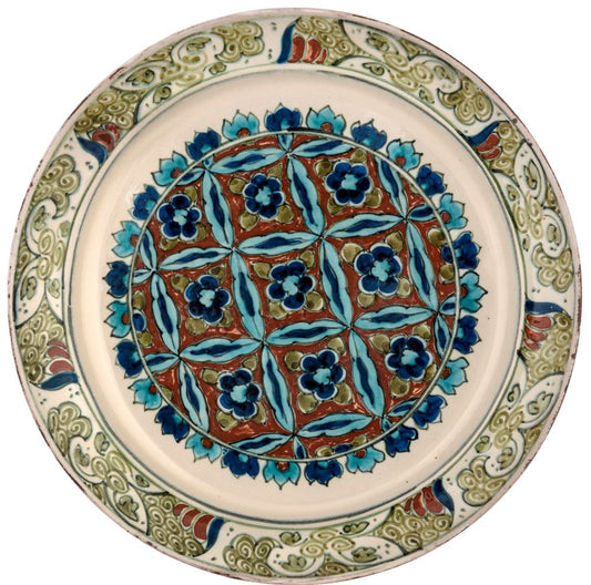 Dutch Delft De Porceleyne Fles plate - by Adolf le Comte