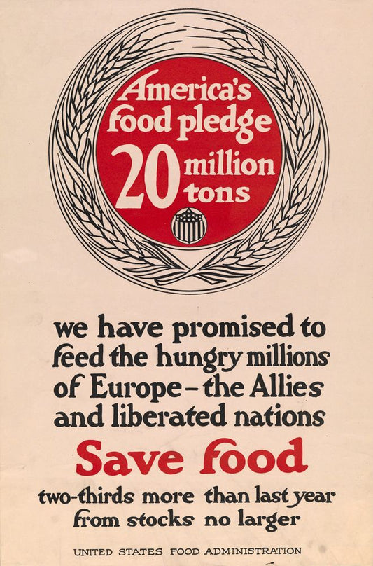 America's food pledge, 20 million tons we have promised to feed the hungry millions of Europe -- - by Adolph Treidler