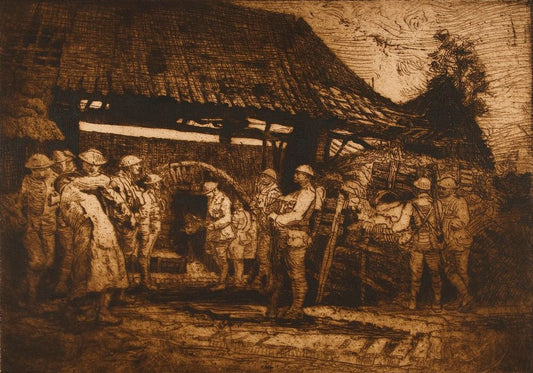 The brigade of Minho in 'Ferme du Bois' - by Adriano Sousa Lopes