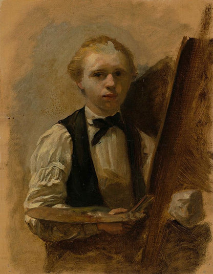 Zelfportret voor de ezel - by Albert Neuhuys