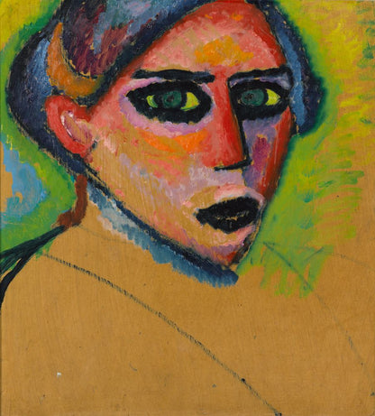 Woman's face - by Alexej von Jawlensky