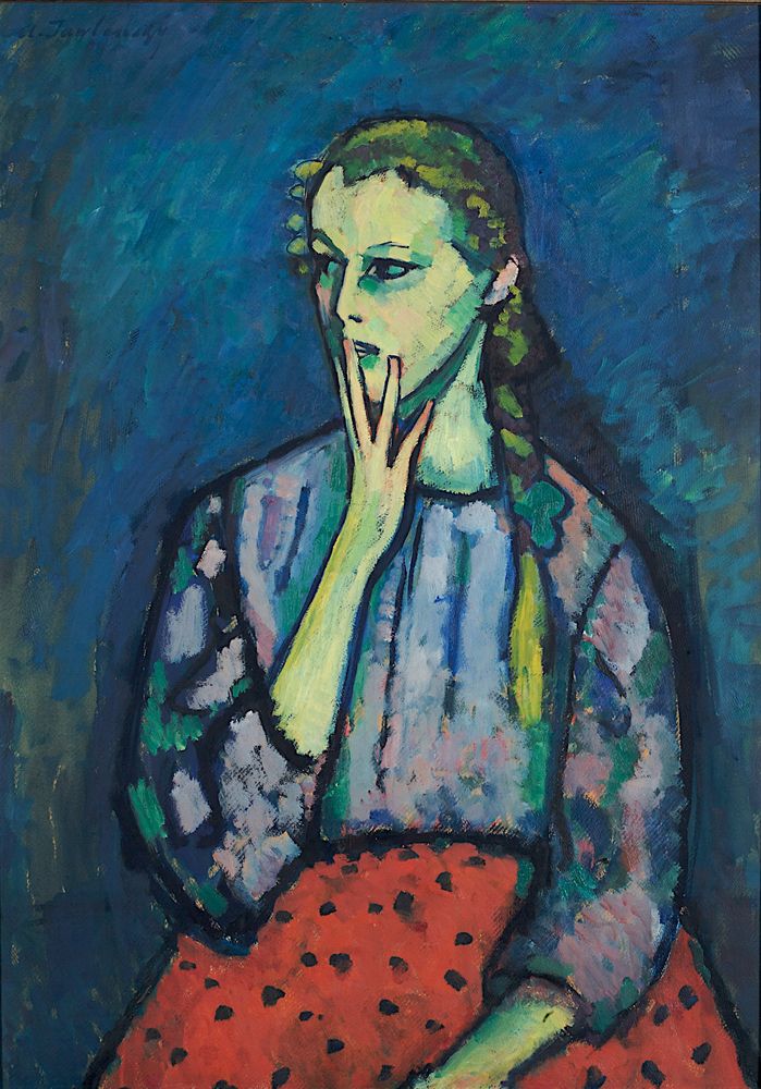 Portrait of a Girl - by Alexej von Jawlensky