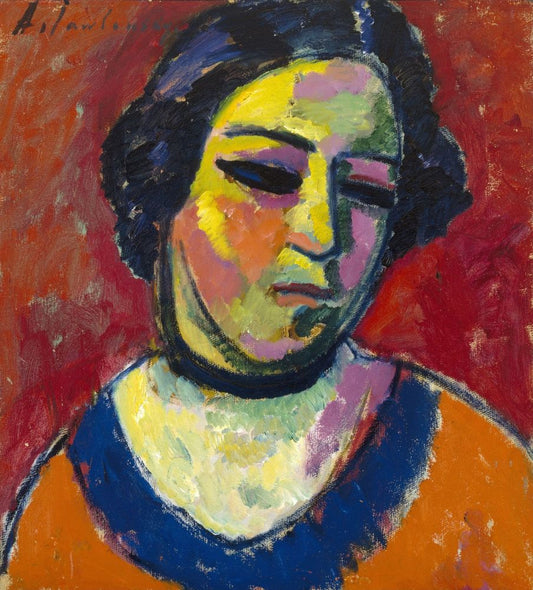 Portrait of a Woman - by Alexej von Jawlensky