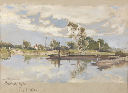 Bablock Hythe, Near Oxford - by Alfred Parsons