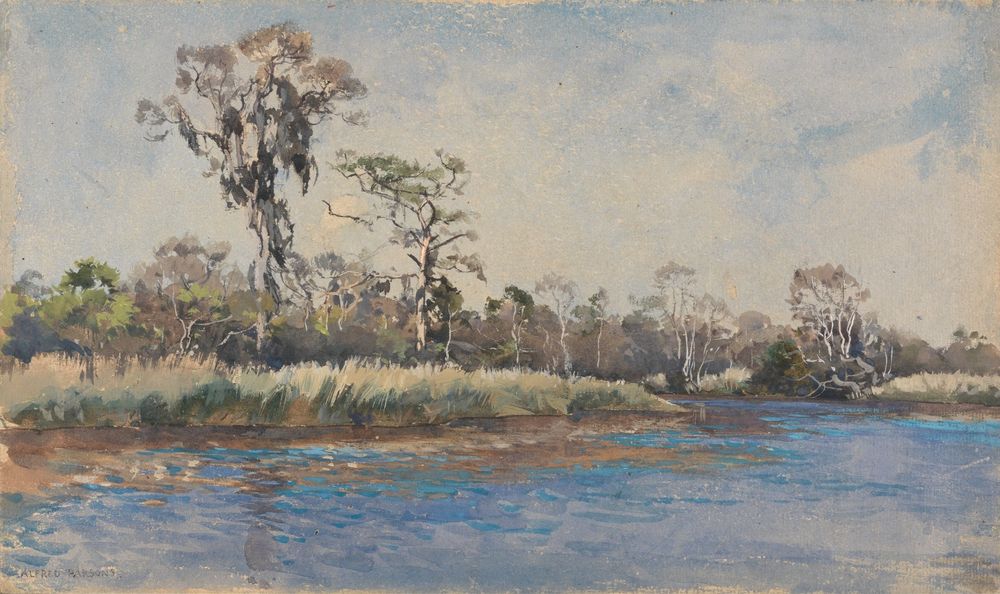 A Creek at Wilmington, N.C. - by Alfred Parsons