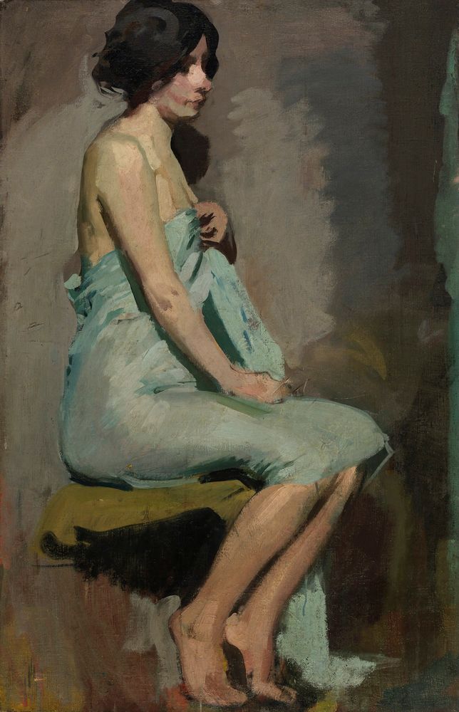 Study of a Seated Woman - by Alice Pike Barney