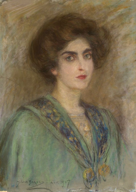 Laura in Green Cape - by Alice Pike Barney