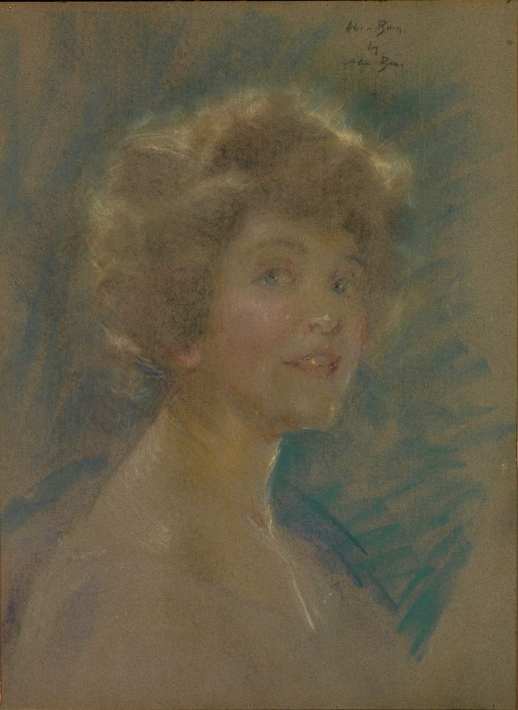 Self-Portrait in Light Tones - by Alice Pike Barney