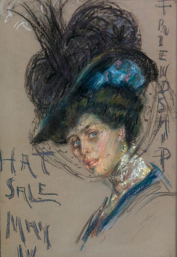 Hat Sale Poster - by Alice Pike Barney