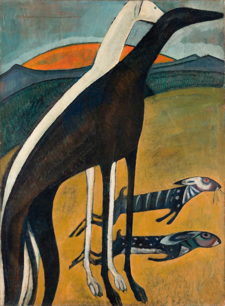 The Greyhounds - by Amadeo de Souza Cardoso