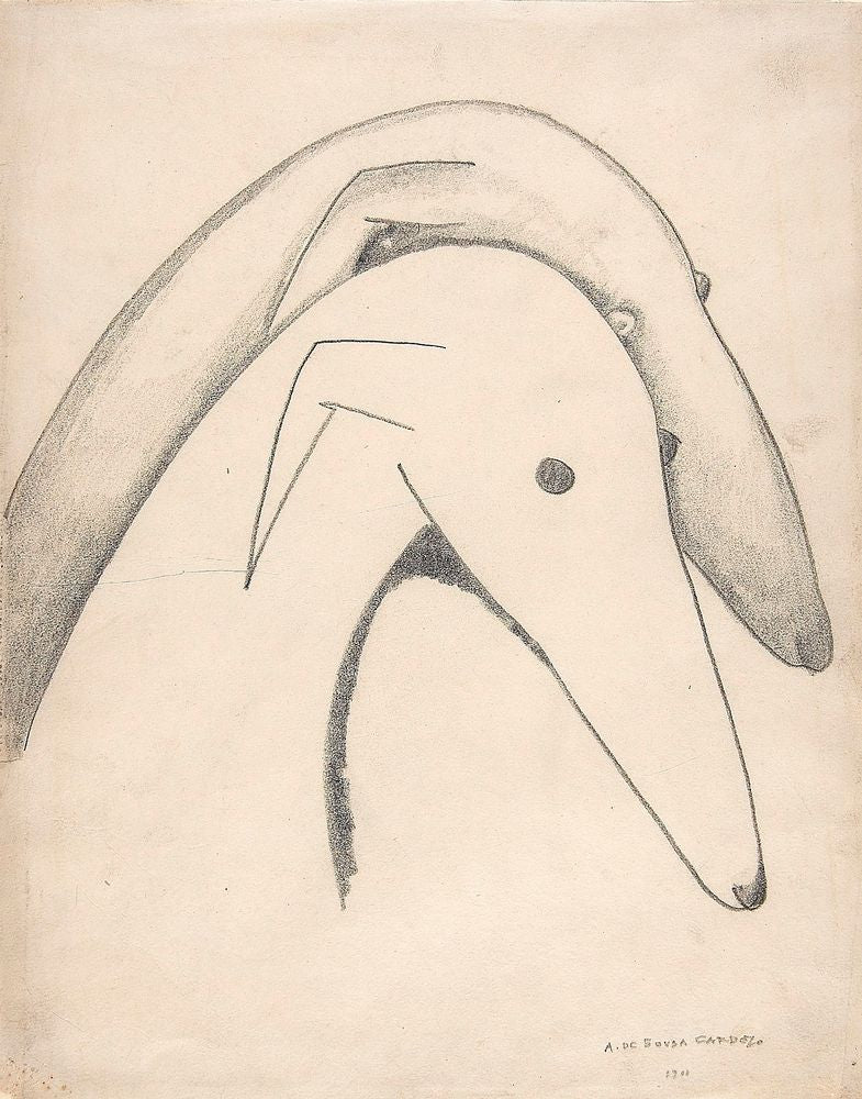 Untitled (Study of detail for the painting 'The Greyhounds') - by Amadeo de Souza Cardoso