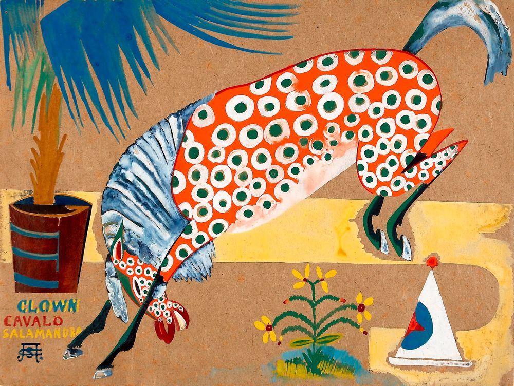 'Clown, Horse, Salamander' - by Amadeo de Souza Cardoso