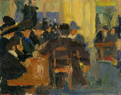 Parisian cafes - by Amadeo de Souza Cardoso