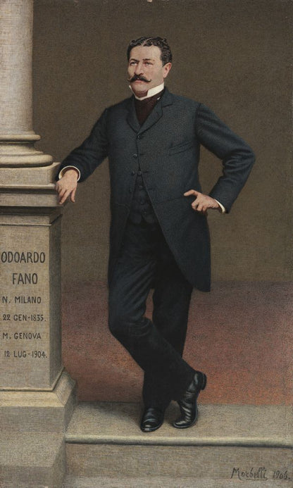 Portrait of Odoardo Fano - by Angelo Morbelli