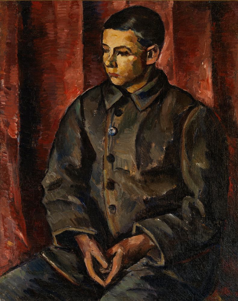 Seated boy - by Anton Lindforss