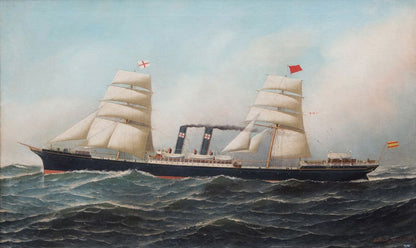 Steamship Pio IX - by Antonio Jacobsen