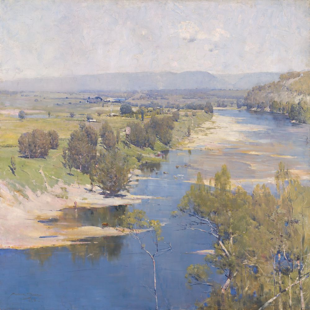 ‘The purple noon's transparent might’ - by Arthur Streeton