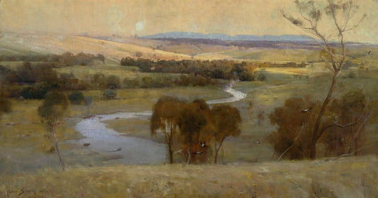 Still glides the stream, and shall for ever glide' - by Arthur Streeton