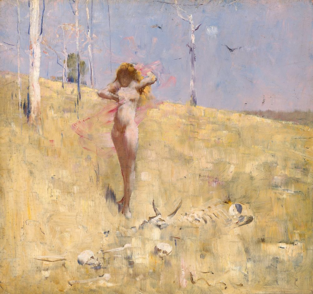 The spirit of the drought - by Arthur Streeton