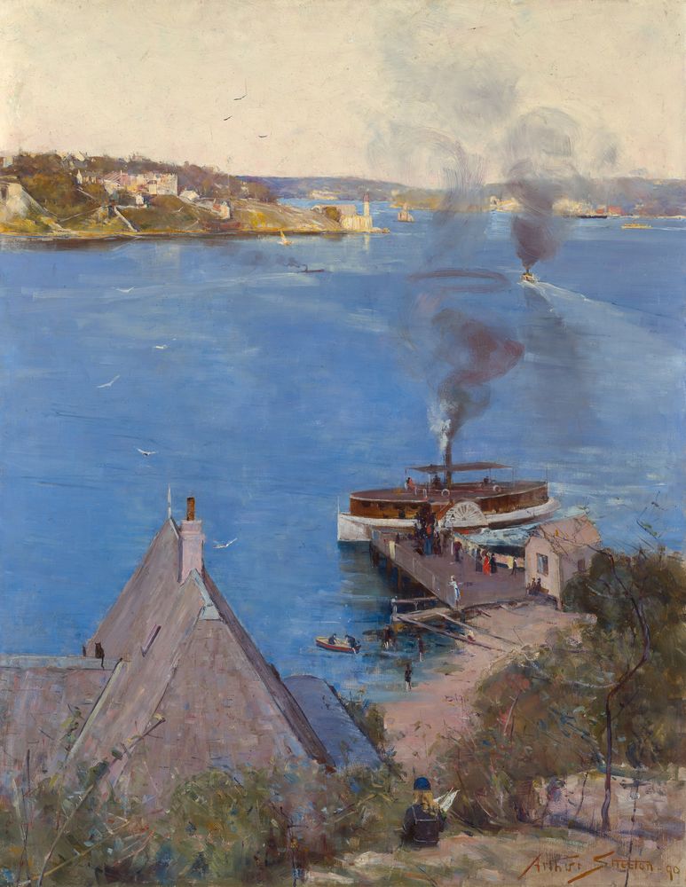 From McMahon's Point - fare one penny - by Arthur Streeton