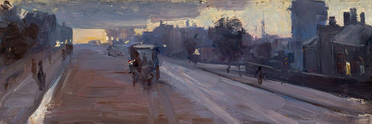 Hoddle St., 10 p.m. - by Arthur Streeton