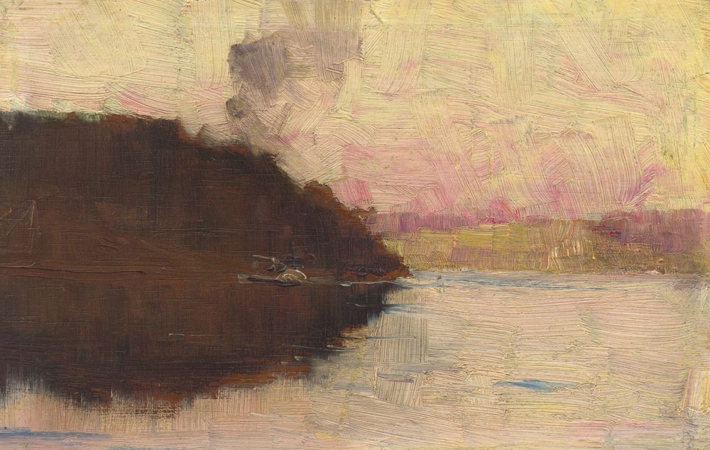 (The Point, sunset) - by Arthur Streeton