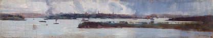 Rain over Sydney Harbour - by Arthur Streeton