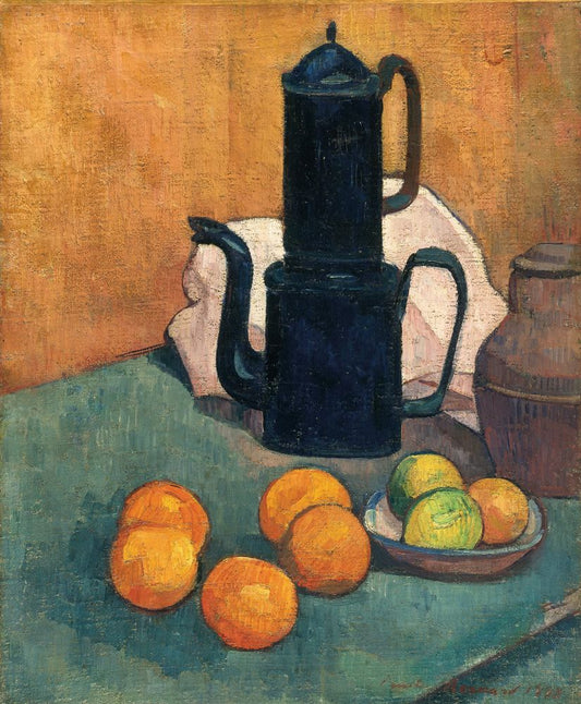 The Blue Coffee Pot - by Émile Bernard