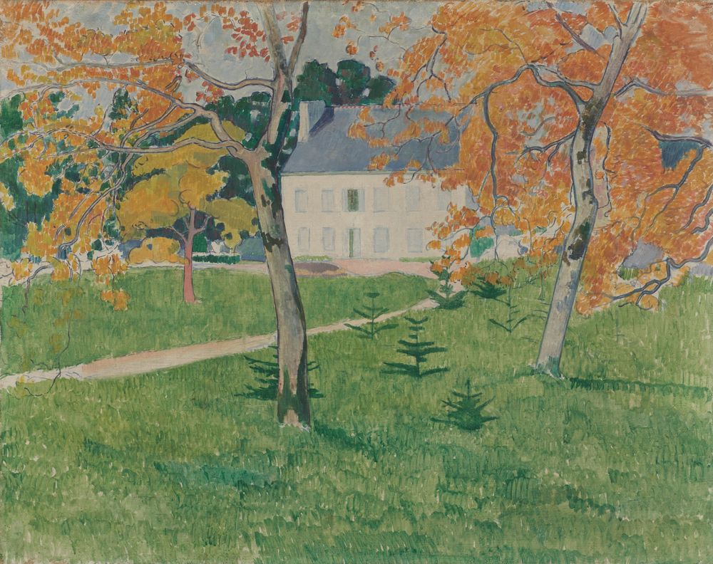 House among trees: Pont-Aven - by Émile Bernard