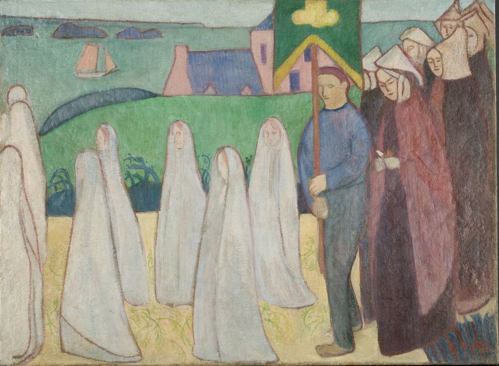 Confirmand's Procession - by Émile Bernard