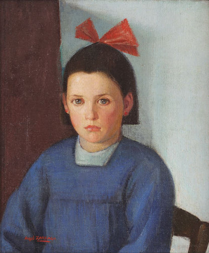 Portrait of a Young Girl - by Ángel Zárraga