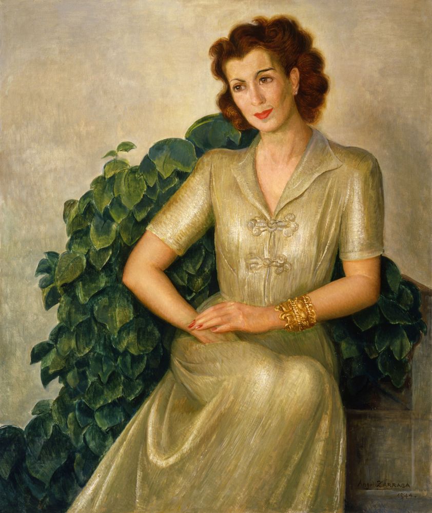 Portrait of Mrs. Eulalia O. de Rendón - by Ángel Zárraga