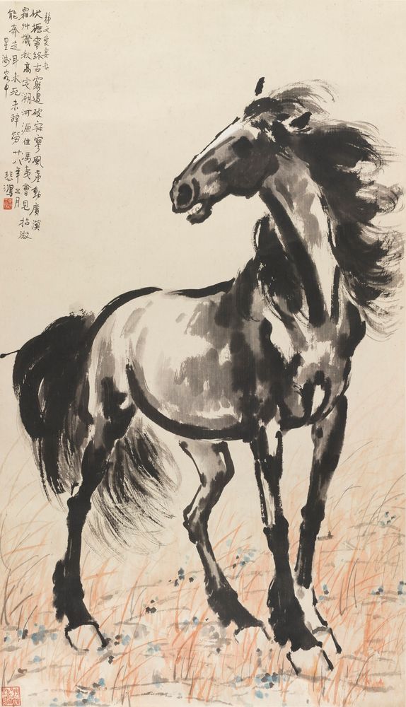 Standing Horse - by Xu Beihong